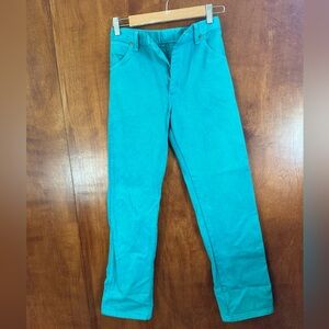 Vintage slim fit wranglers, turquoise